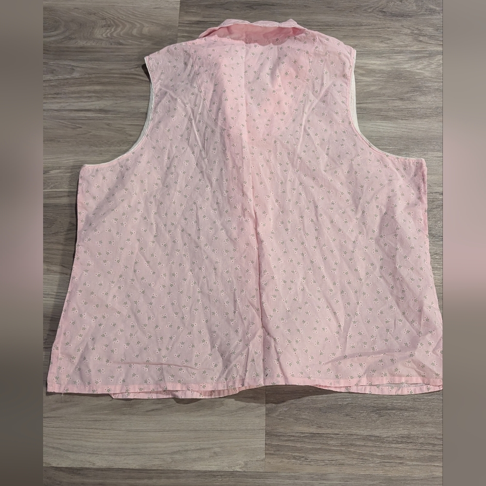Villager by Liz Claiborne 100% Cotton Pajama Set Tank Top and Shorts Cottagecore - Picture 3 of 10